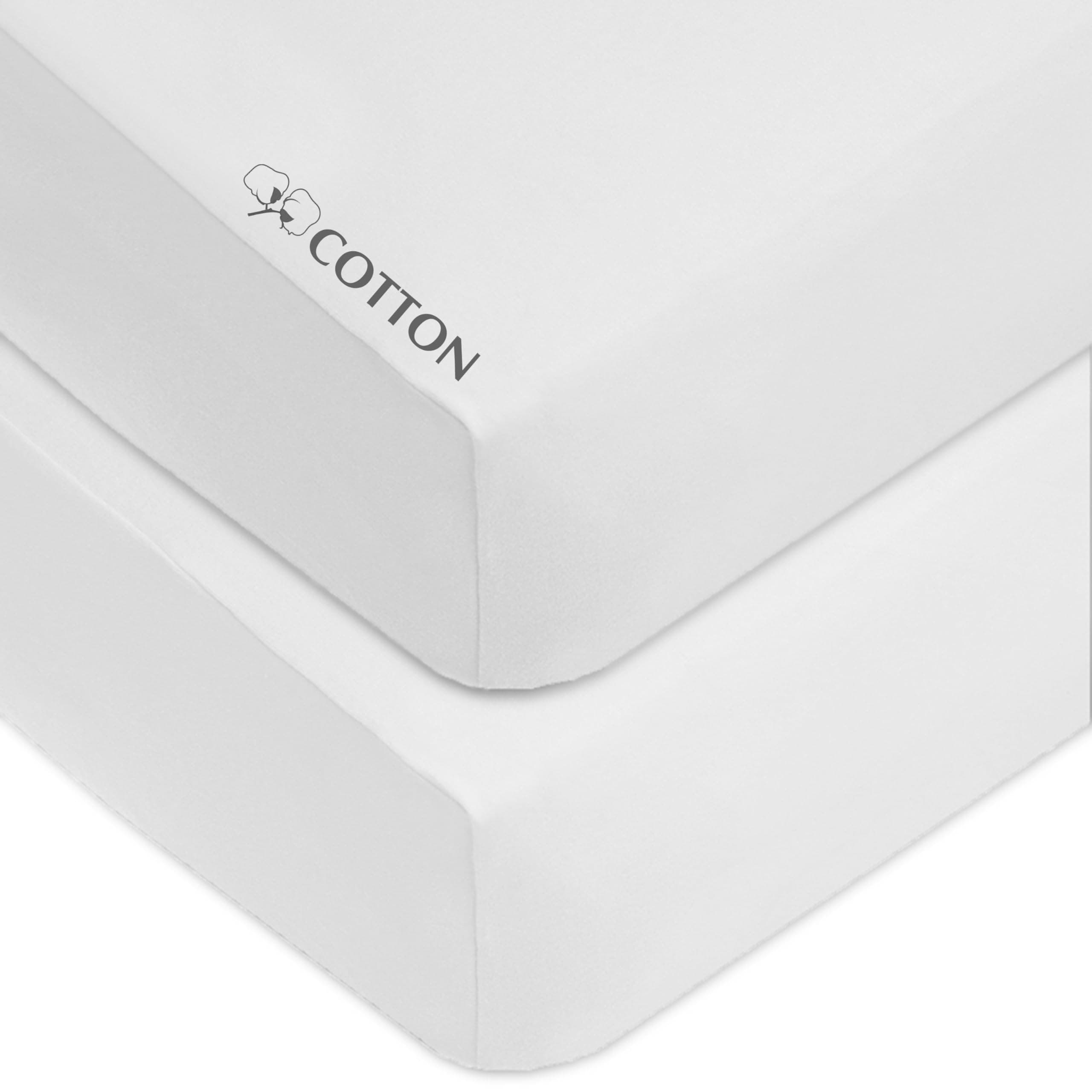 American Baby Company 2 Pack Fitted Crib Sheets 28" x 52", Soft Breathable Ne...