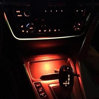 Compatible with BMW LED Console Ambient Light for 1' F20 F21, 2' F22 F23, 3' F30 F31 F80, 4' F32 F33, Center Console Ambient Lights LED with Dual Color Lighting