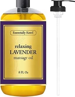 Lavender Massage Oil 8 Fl Oz - Relaxation and Soothing (Lavender) - Expertly Delivers a Well Balanced, Efficacious Formula.