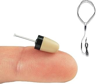 PingaOculto Spy Earpiece Wireless Earphones Invisible Hidden Mini Headset Exam Phone with Microphone - Secret Earphone Micro Listening Device Hearing in Ear Cheating (Spy Earpiece Vip Pro SuperMini)