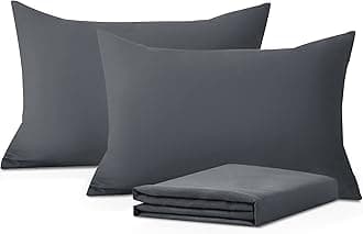 Moonlight Bedding Pillow Cases 2 Pack – Charcoal Pillowcases Envelope Closure Super Soft Brushed Microfiber Standard House Wife Pillow Covers, (50 X 75 CM)