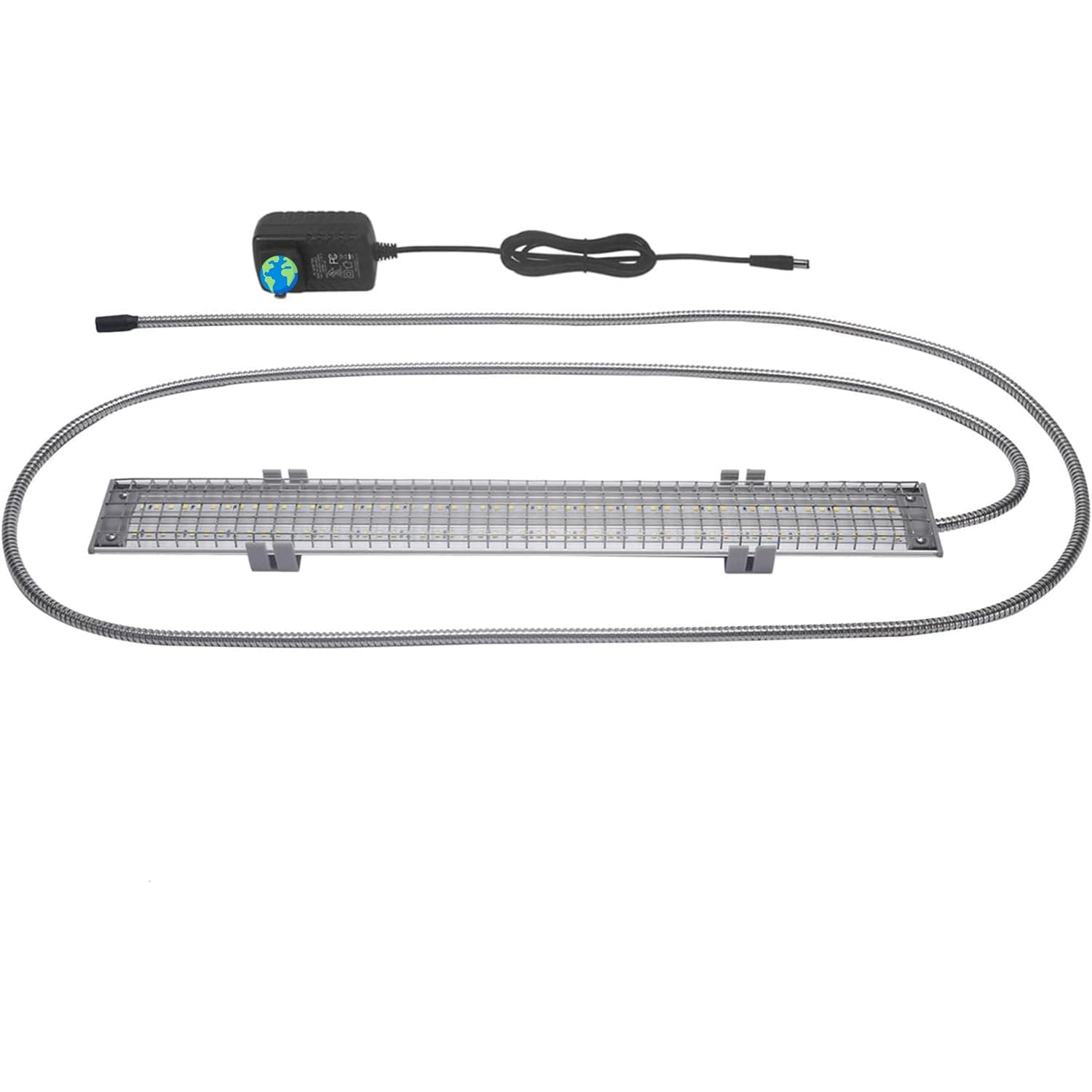 HappyBird Lighting Bird Cage Light with Chew Guard - Full Spectrum LED Pet Light - Simulates Natural Environment - Safe for Hookbill Birds – Easy to Install - (18" Long)