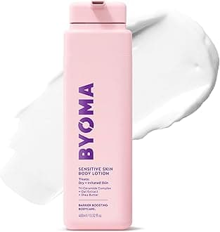 BYOMA Sensitive Body Lotion (400ml) For Sensitive, Dry and Irritated Skin - Fragrance-Free Moisturiser with Oat Extract and Shea Butter - Soothes and Relieves Itching - Skin Barrier Support