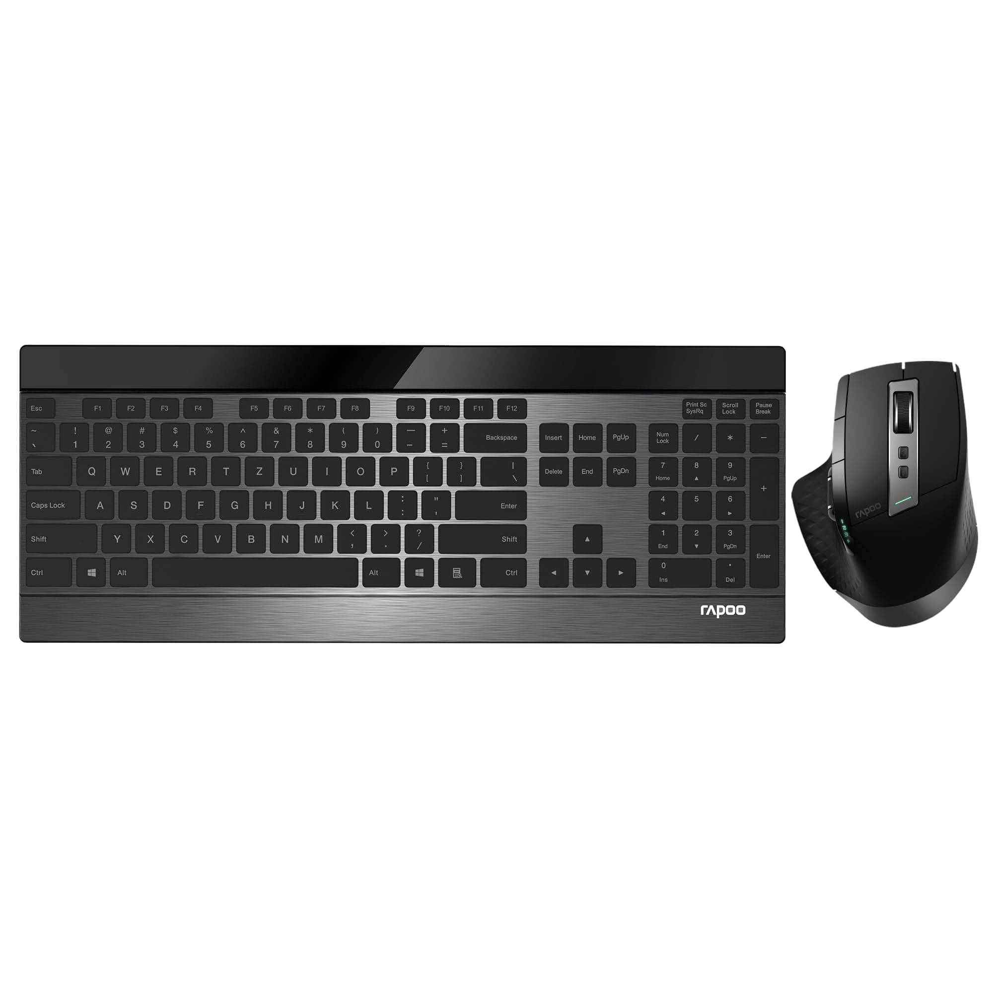 Rapoo 9900m clavier Souris incluse QWERTZ Noir
