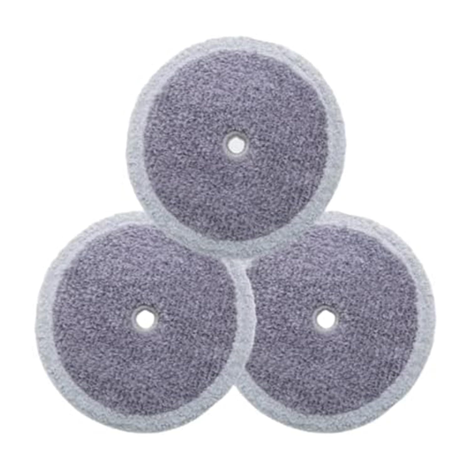 Replacement Accessory of Three-Spin and Edge, Washable Mother Yarn Mop Pads for Robot (6pcs)