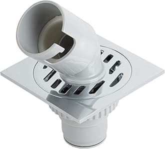 Kohler Washing Machine Floor Drain - Silver with Chrome Finish - Floor Trap for Bathroom, Kitchen - Anti Clogging & Anti Pests - Solid Construction for Durability - Easy Maintenance 45966T-B-CP