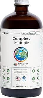 LIQUIDHEALTH Complete Multiple Adult Liquid Multivitamin - Essential Vitamins, Minerals & Nutrients, Immune Support, Gut Health, Energy, Detox - Made in USA, Vegan, Non-GMO, Sugar-Free (32 oz)