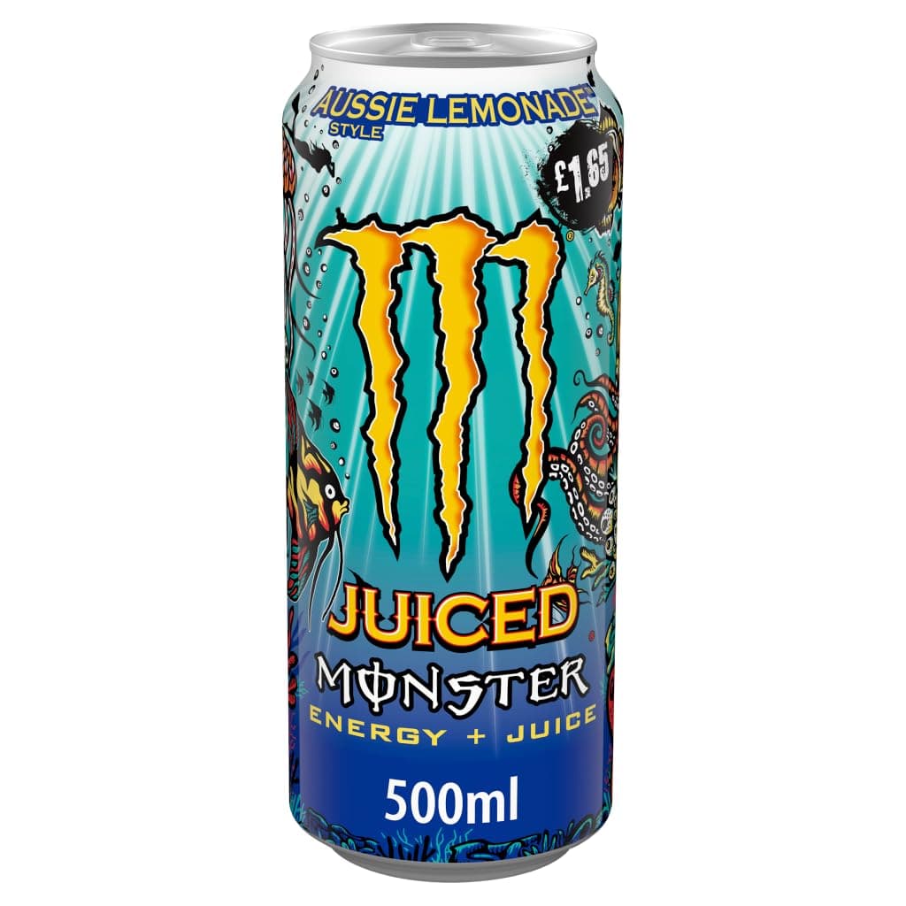 MONSTER AUSSIE LEMONADE STYLE JUICED ENERGY DRINK 500ML