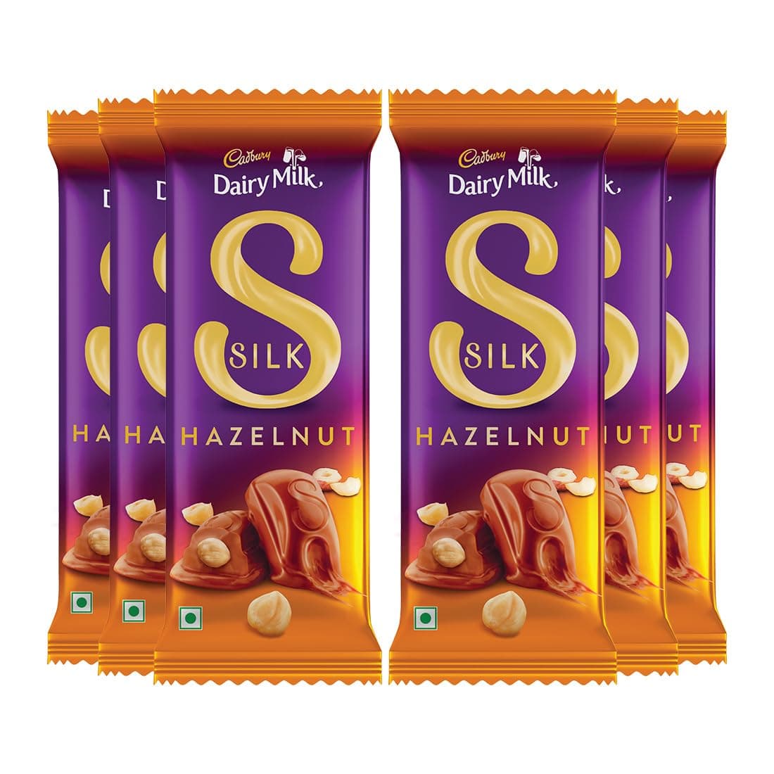 Cadbury Dairy Milk Silk Hazelnut Chocolate Bars, 54 g (Pack of 6)