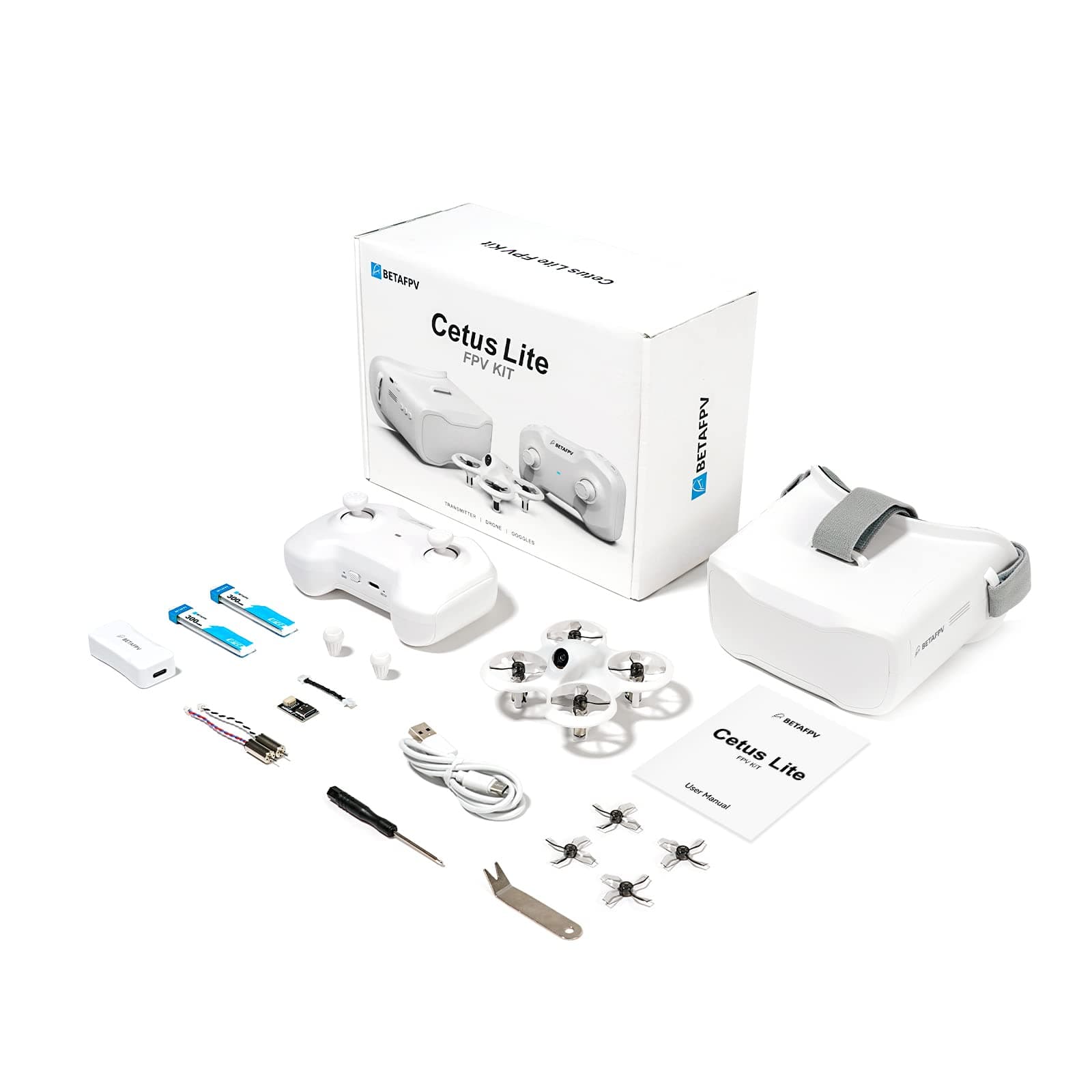 BETAFPV Cetus Lite FPV Drone Kit for Kids, with Altitude Hold Self Protection Function 2 Speed Modes Support Simulator Ready to Fly Kit for FPV Beginners to Start Flying Indoor Outdoor- Frsky D8