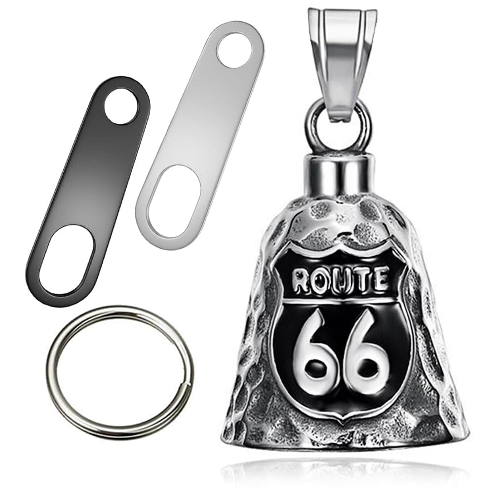 ガーディアンエンジェル オートバイベル 幸運 キーチェーン & ドライブセーフペンダントアクセサリー 男女兼用 乗馬安全