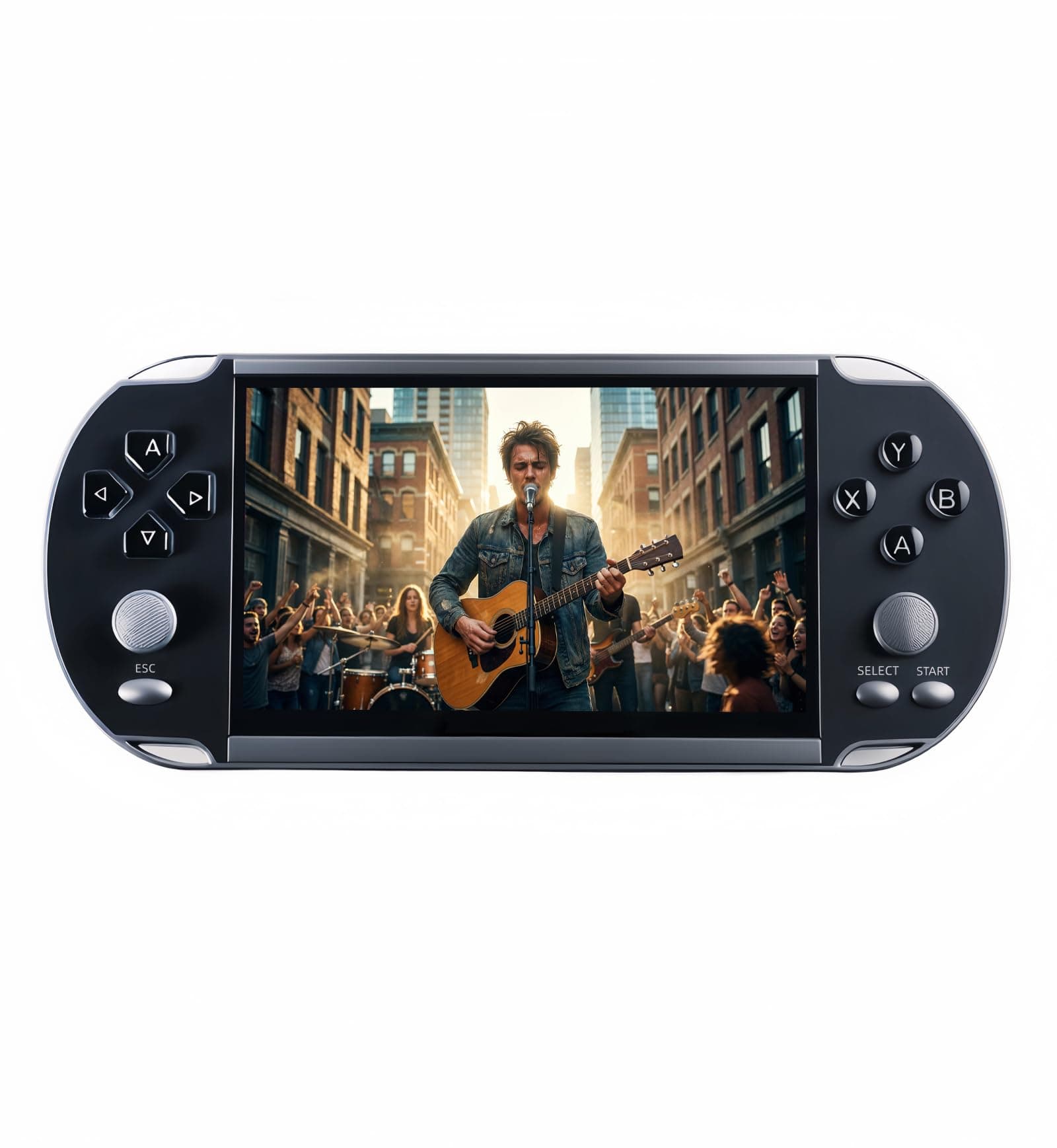 JXD 5.1 inch Multifunctional Video Game Console 4000 Free Retro Games Handheld Game Console Portable Pocket Children's Gaming Player mini Arcade Multiple Emulator Device mp3/4