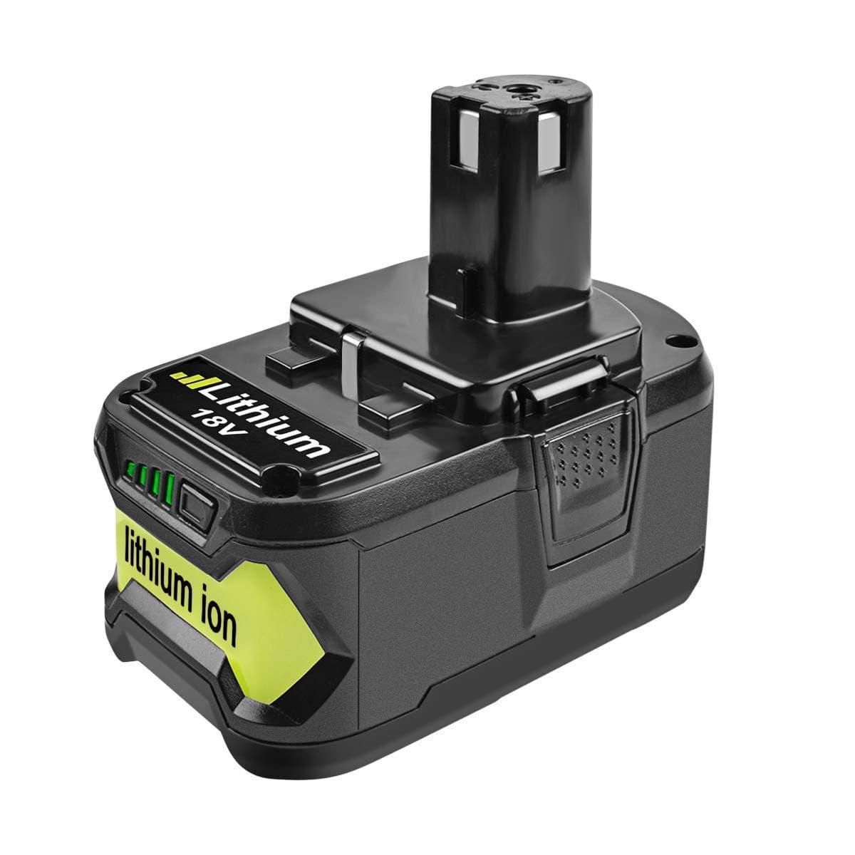 Turpow P108 Battery Pack 18V 4Ah Lithium Cordless Power Tool Replacement Battery for Ryobi One Plus P107 P108 RB18L40 RB18L13 RB18L25 RB18L50 P102 P103 P104 P105 P106 P122 (with LED Indicator, 1 Pack)