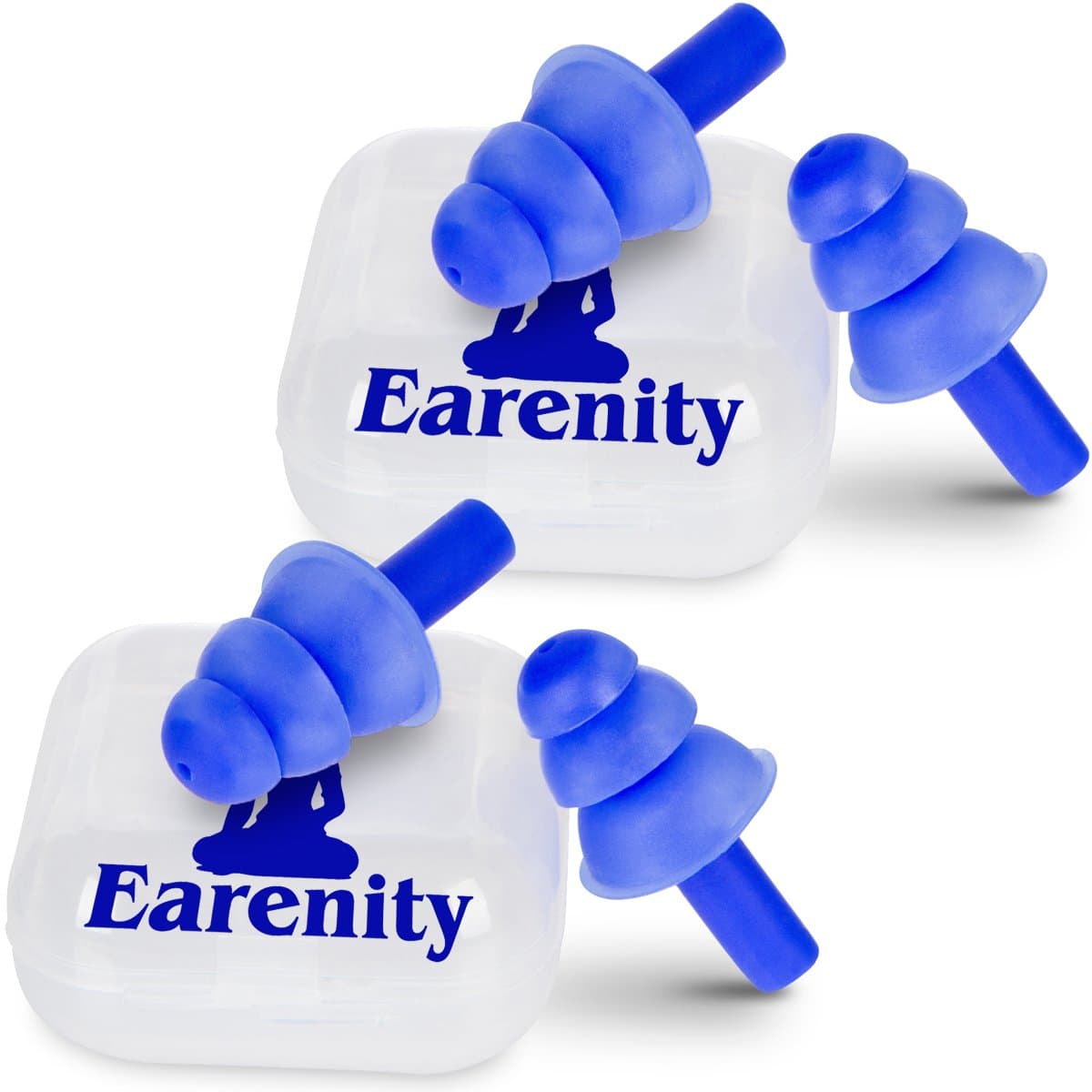 Noise Cancelling Ear Plugs (2 Pack) Silicone Earplugs Best for Shooting, Sleeping, Musicians & Swimming - Earenity