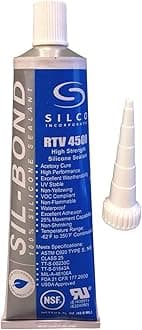 Sil-Bond Food Grade NSF RTV Silicone Sealant Adhesive White 2.8 Ounce (1)