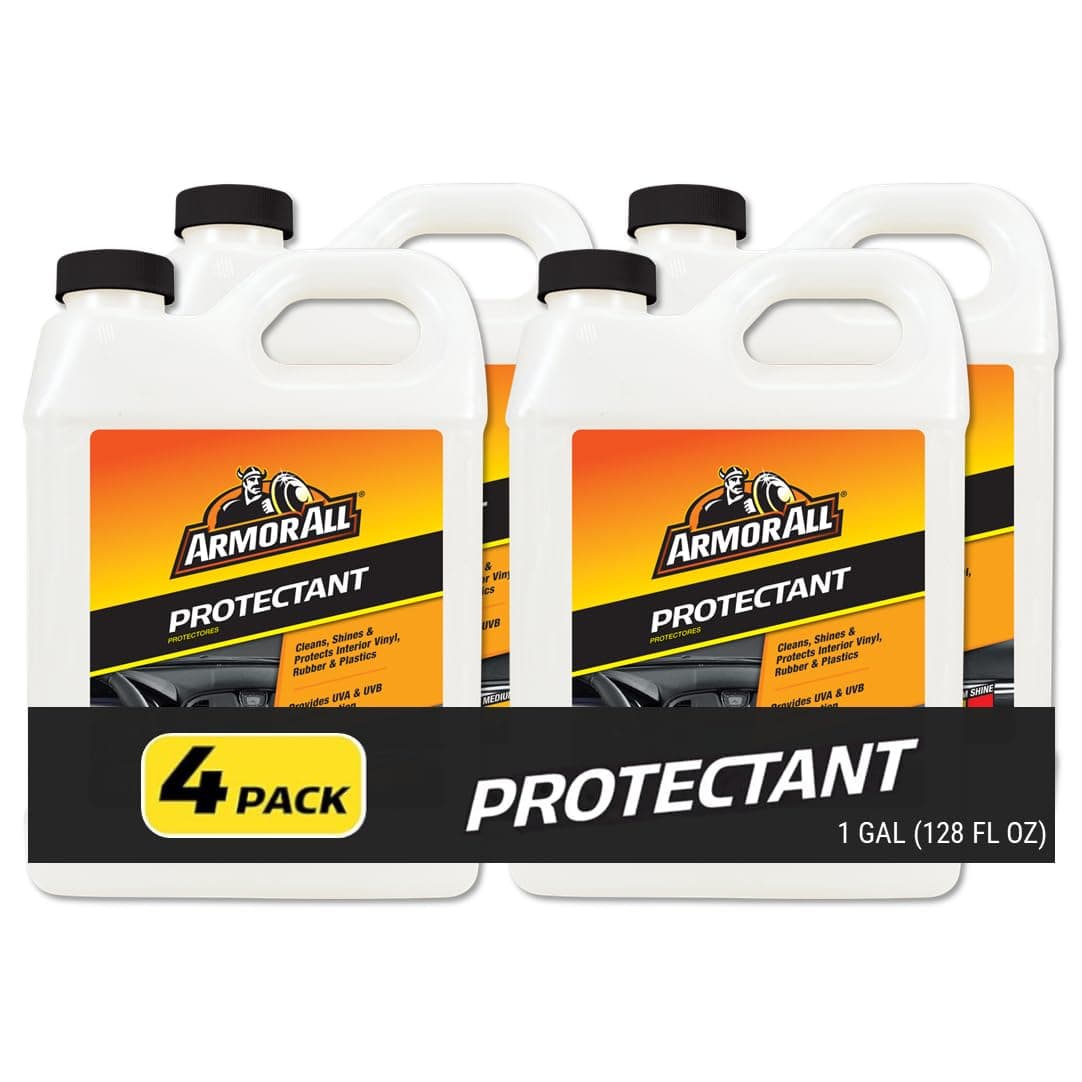 Car Protectant Refill, Car Interior Cleaner with UV Protection, 1 Gal Each, 4 Pack