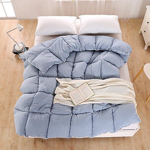 Four Seasons Thick Warm Wash Single Quilt Single Gray,59 * 82.6 inches