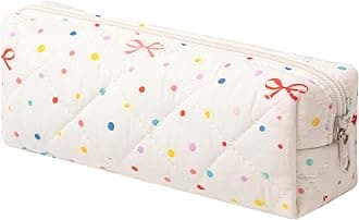 Pencil Case Pen Case Office College School Storage Bag Pouch Holder Box Organizer Makeup Pouch Cosmetic Bag Aesthetic Cute Pencil Case for Girls Boys Kids (T)