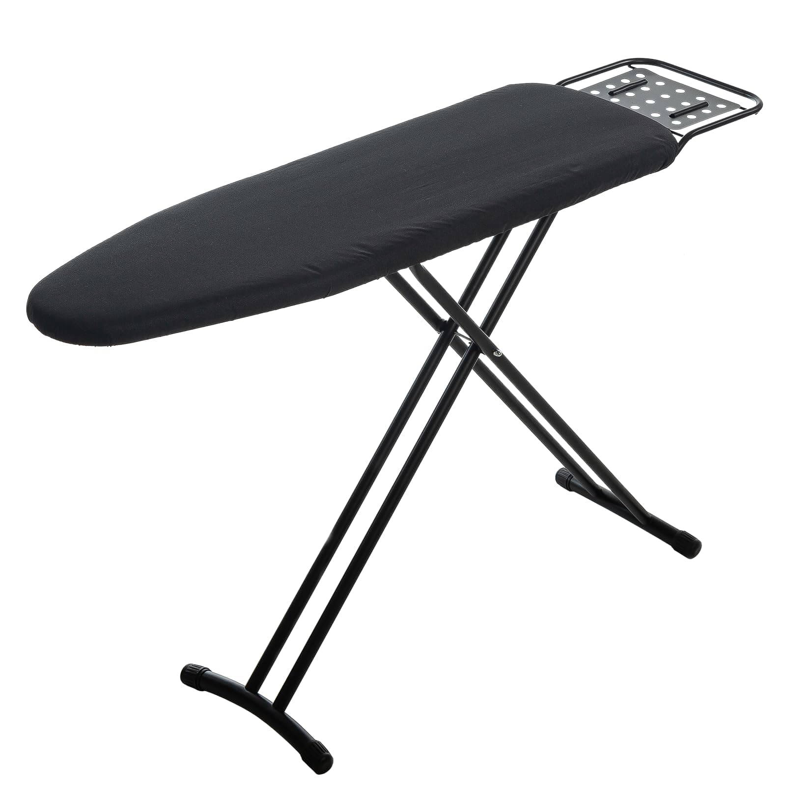 Ironing Board Full Size, RAINHOL 54"x13" Heavy Duty Compact Ironing Board with Iron Rest, Heat Resistant Cover with Ultra Thick Padding, Height Adjustable Sturdy Iron Stand, Black