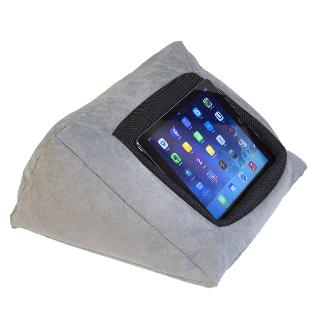 iPad Cushion Stand Holder for iPad or other Tablet devices, Grey