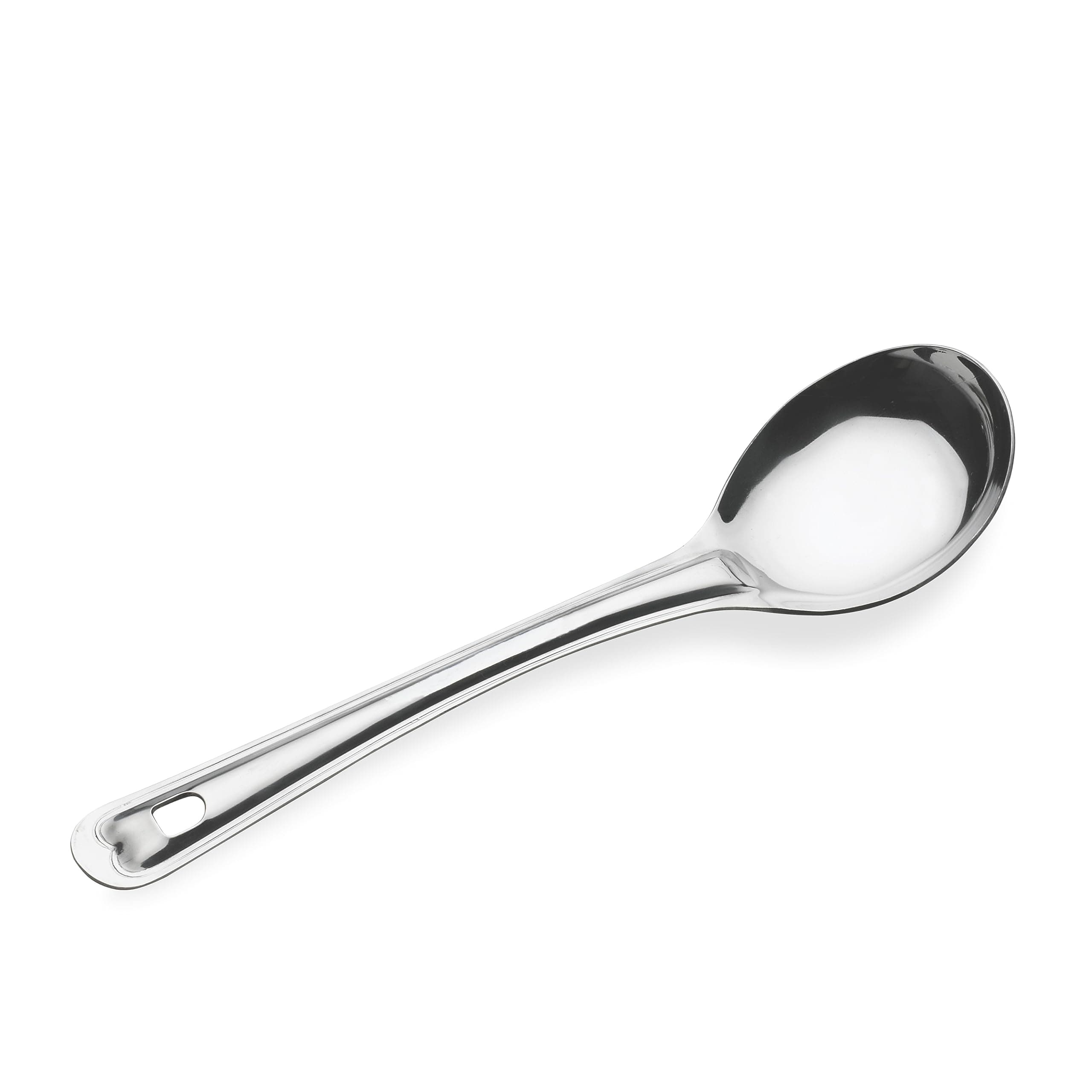 Crystal Oval Stainless Steel Serving Spoon, Silver (CC923)