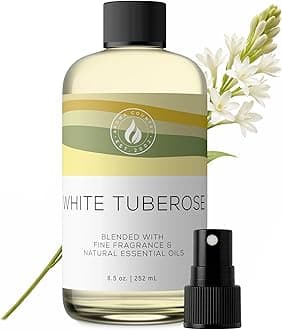 Aroma Country White Tuberose Luxury Diffuser Oil Refill & Fragrant Room Spray for Reed Diffusers, Electric Machines, and Oil Warmers (8.5 Fl. oz)