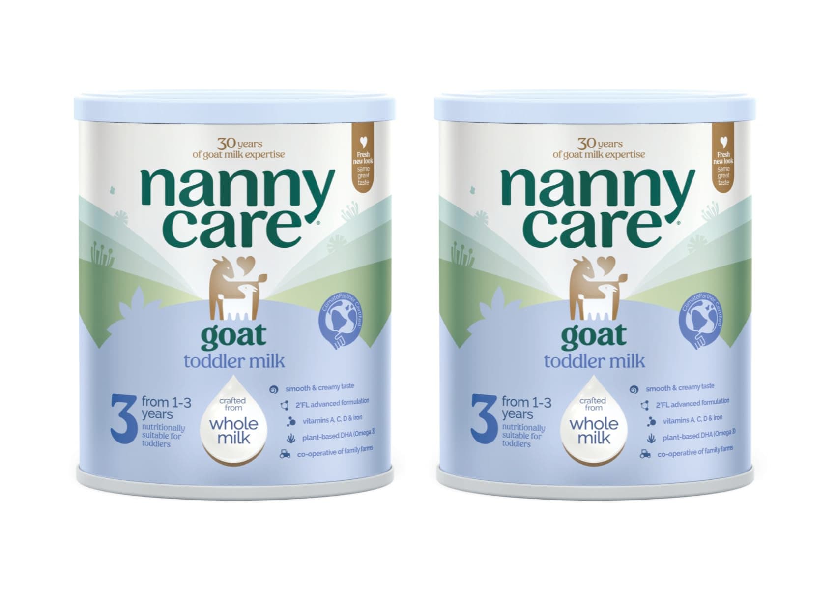 Goat Based Toddler Milk – Stage 3 (From 1-3 Years) | Baby Powder from Whole Goat Milk | Nutritionally Complete Formula for Combination or Bottle Feeding – 800g (2 Pack)