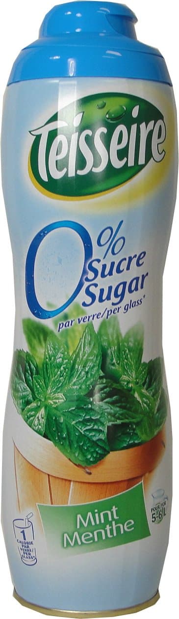 Green Mint Sugar Free Teisseire Syrup - 600ml, One