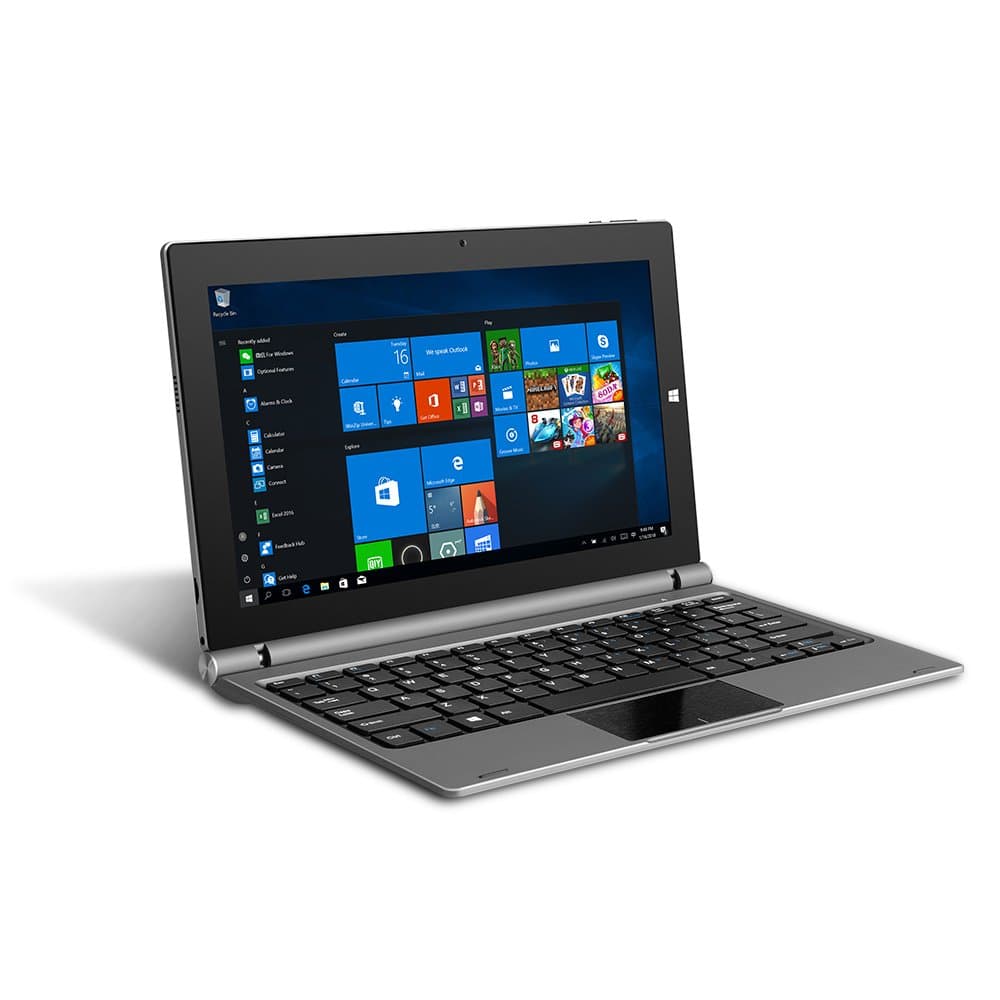 YUNTAB 11.6-Inch 2-in-1 Laptop Tablet with IPS 1920 * 1080 FHD Touchscreen(Intel Atom Z8350, Quad-Core,2GB+32GB,Windows10,WI-FI,BT4.0,Dual camera 2MP+5MP,7500mAh battery capacity) (SILVER)
