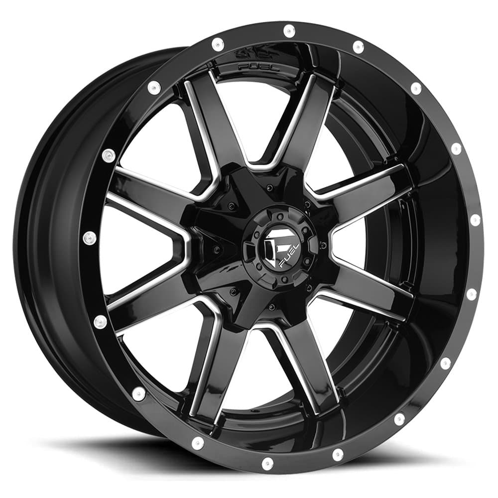 Fuel 1PC D610 MAVERICK 17x9, Bolt Pattern: 6x135/5.5, Offset: 1, GLOSS BLACK MILLED, set of 1