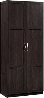 Storage Cabinet/Pantry cabinets, 29.61" x D: 16.02" x H: 71.50", Cinnamon Cherry finish