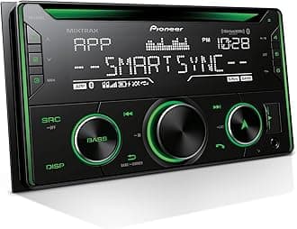 Pioneer FH-S722BS Double Din CD Receiver – Bluetooth, SiriusXM, USB/AUX, Color Change, FLAC, AM/FM Radio, 13-Band EQ, 50W x 4, Voice Control, Hi-Volt RCA Preouts