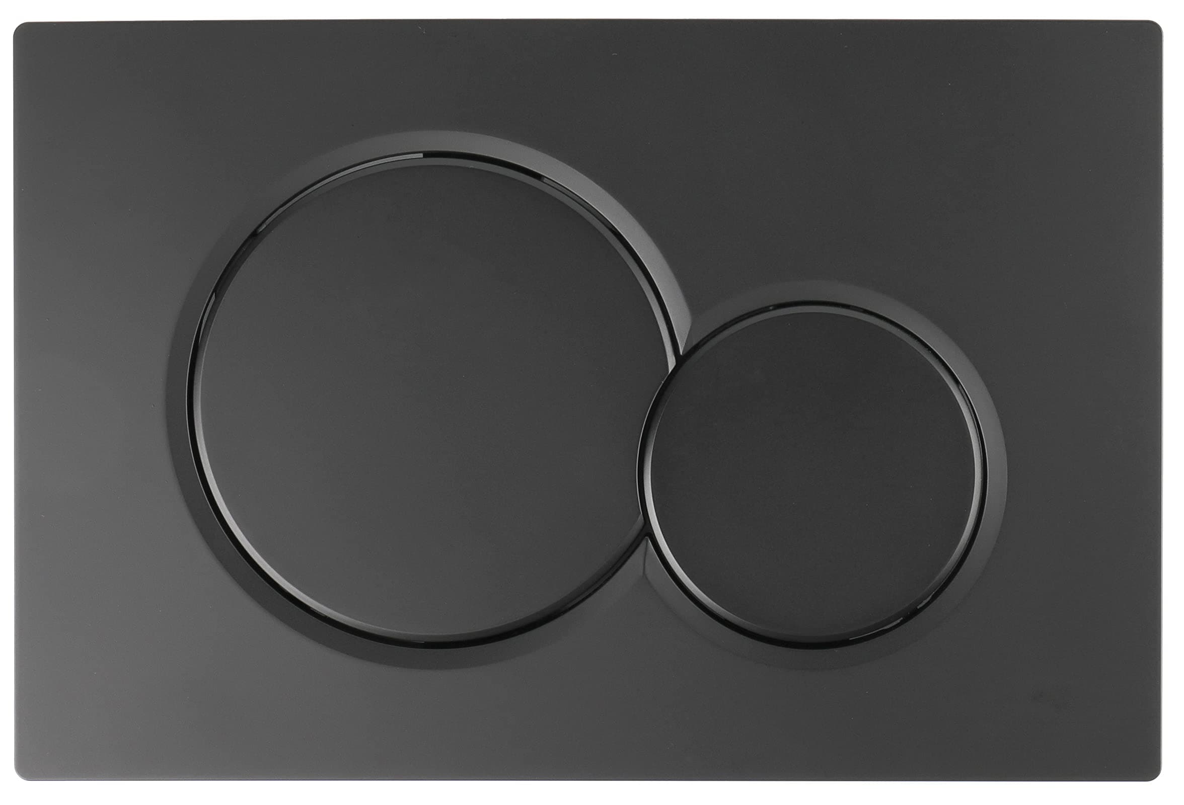 Dual-Flush Actuator Plate for Concealed Cisterns Jet Black Gloss Compatible with 115.770.DW.5 Sigma01 Wall Mount Toilets Series