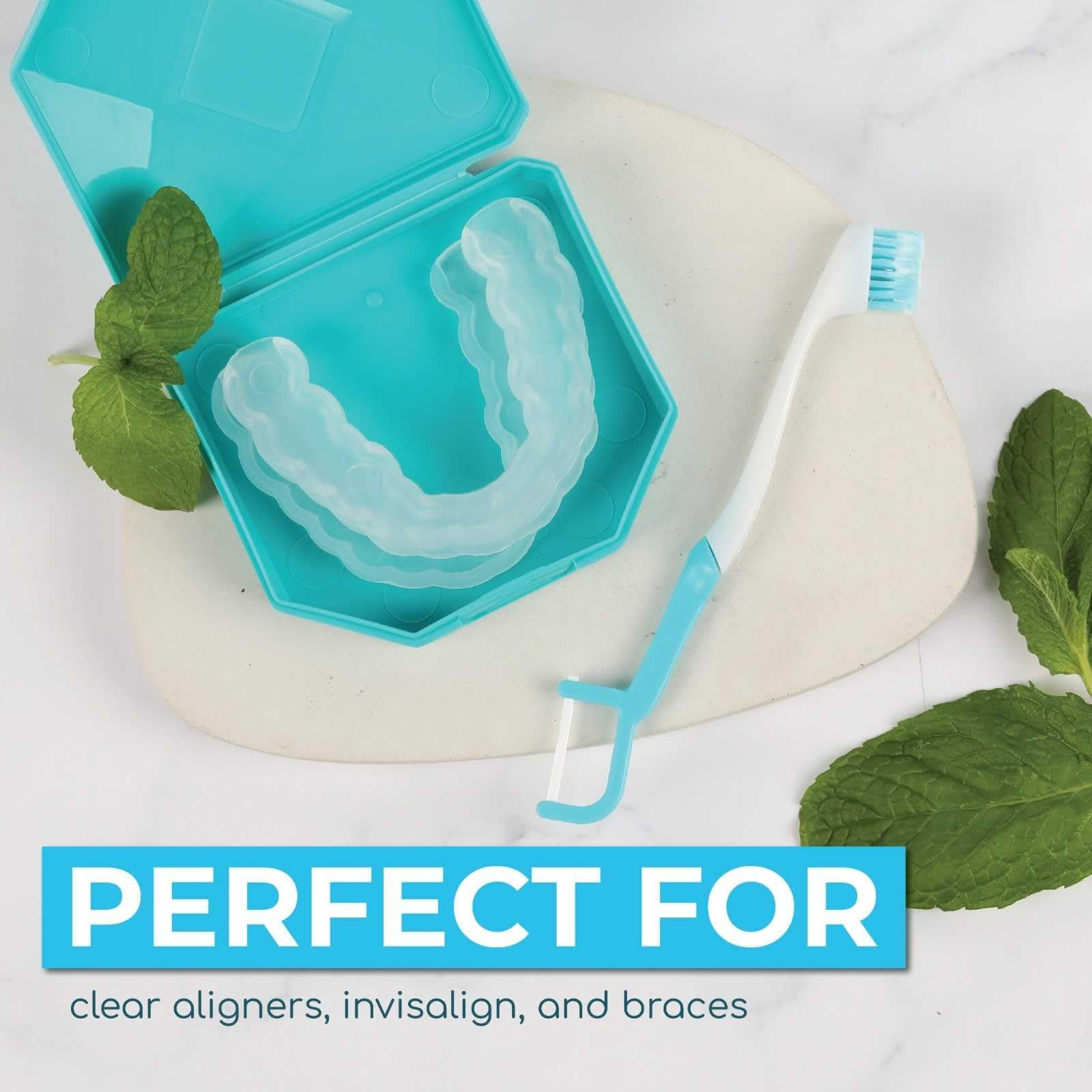 Brushee - The Evolution of Oral Care | 4-in-1 Tool (Paste + Brush + Floss + Pick) | Individually Wrapped | Disposable | Pre-pasted Travel Toothbrush | Small Adult Toothbrush - (Pack of 24)