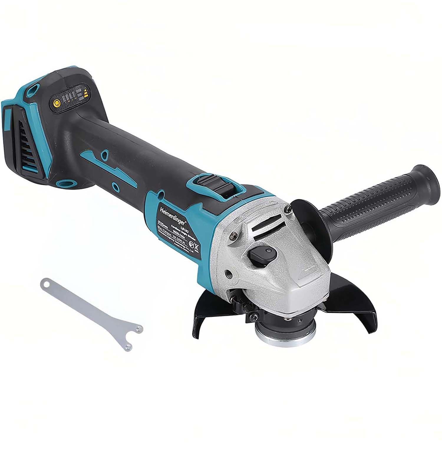 Brushless Angle Grinder Compatible with Makita 18V Battery,4-1/2-Inch High-Power Angle Grinder for Metal,Tile Cutting and Grinding-Tool Only