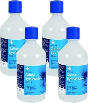 Saline Eye Wash Station Refill 500ml (Pack of 4)