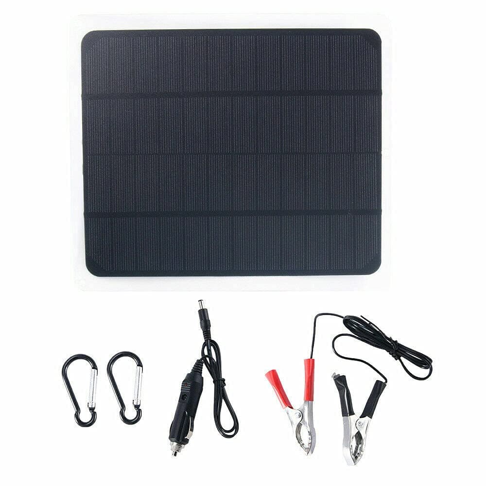 Solar Battery Charger Maintainer, 12 Volt Solar Panel Solar Trickle Car Battery Charger Maintainer 20W, Built-in MPPT Charge Controller for Trailer, Cars, Trucks, caravans, Boats, Motorcycles