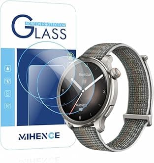 Screen Protector Compatible for Amazfit Balance Smart Watch, 9H Tempered Glass Protective Film Compatible for Amazfit Balance Smartwatch (3PCS)