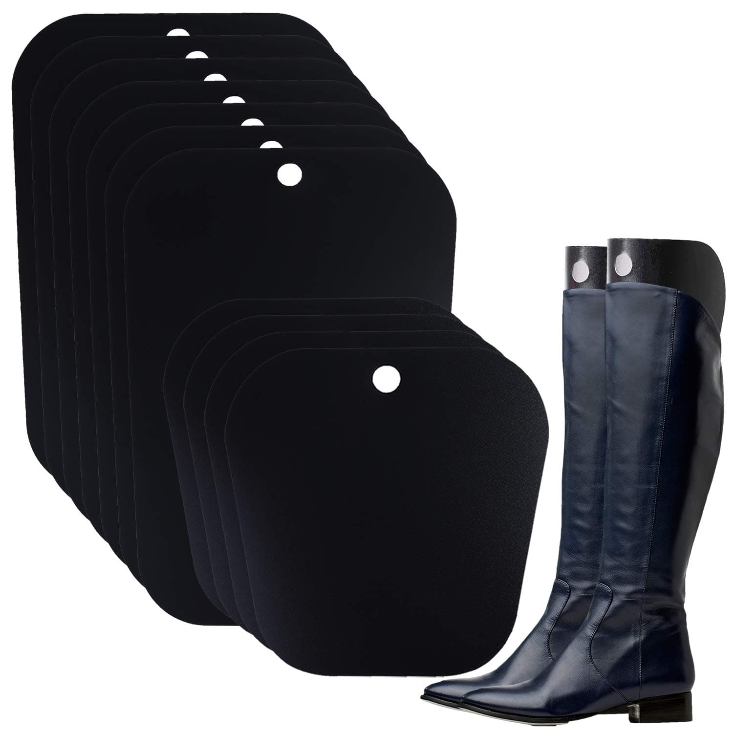 Ruisita 10 Pieces (5 Pairs) Boot Shaper Form Inserts Boots Tall Support for Women and Men