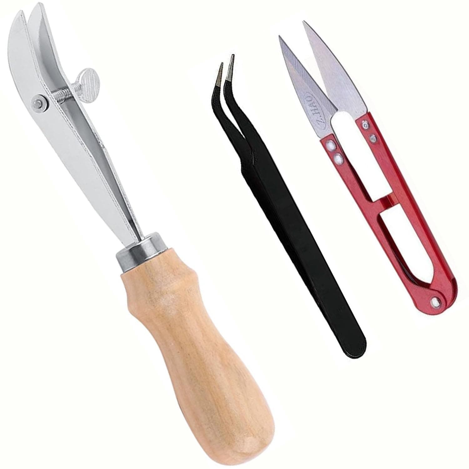 DIY Crafts Leather Edge Creaser, Adjustable Outside Leather Edge Creaser Leather Craft Creasing Tools Professional Leather Crimping Tool for DIY Handmade Leather Working Craft (Pack Of 1 Set)