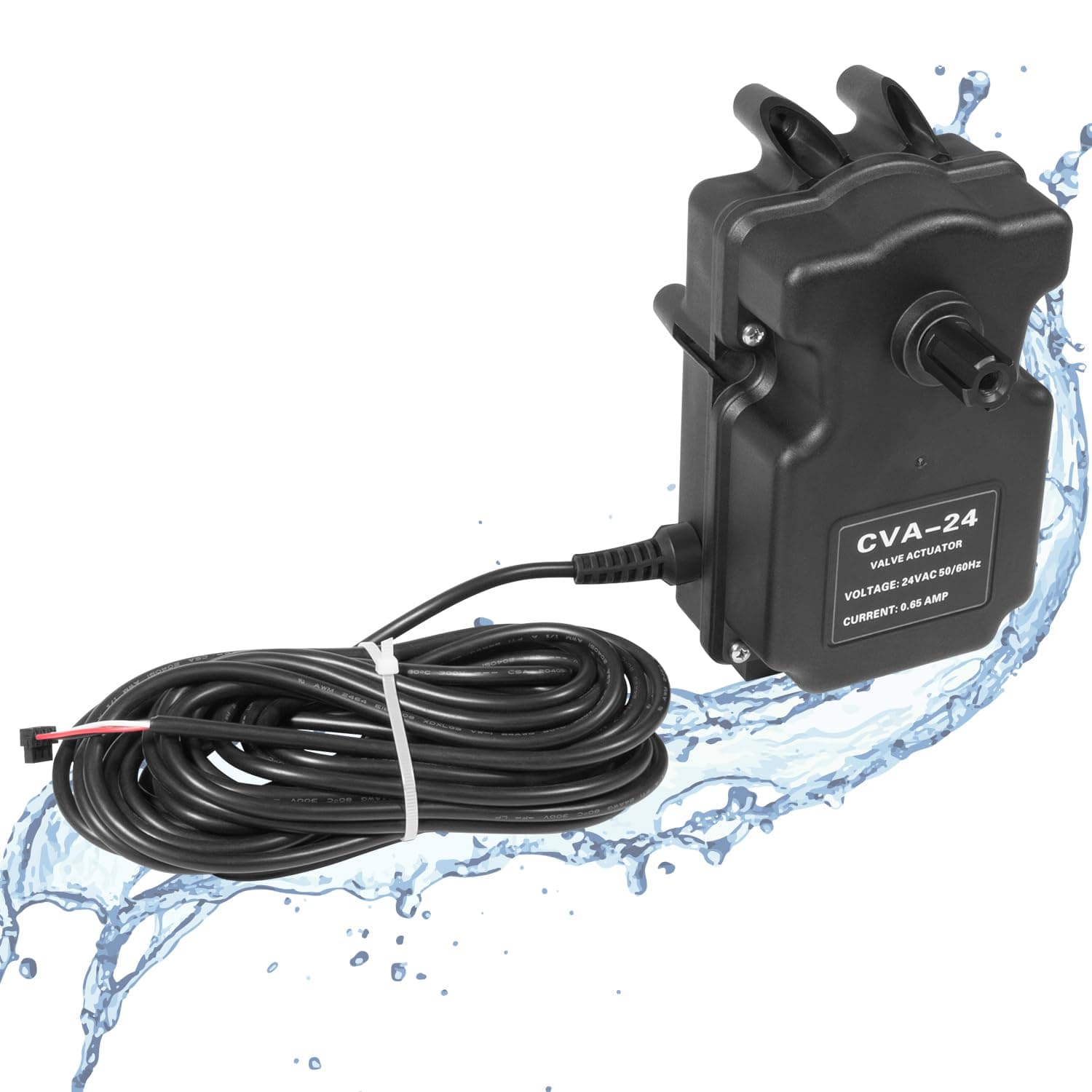 Replace Part for 263045 CVA-24T Valve Actuator 180 Degree Rotation, 24 Volt AC Pool and Spa Actuator Compatible with Compool, for Ortega and for Jandy 3-Port valves