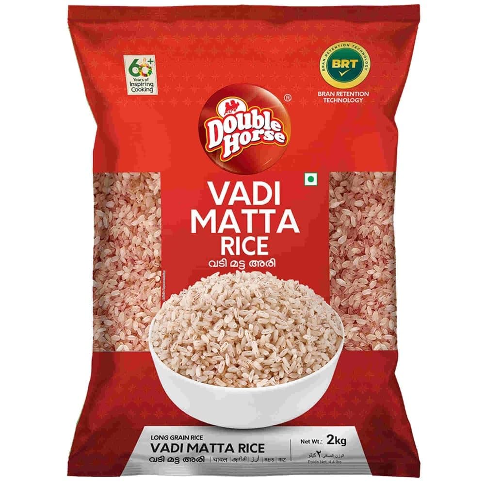 Matta Red Rice Long Grain Kerala Vadi Matta Rice Double Horse 2KG