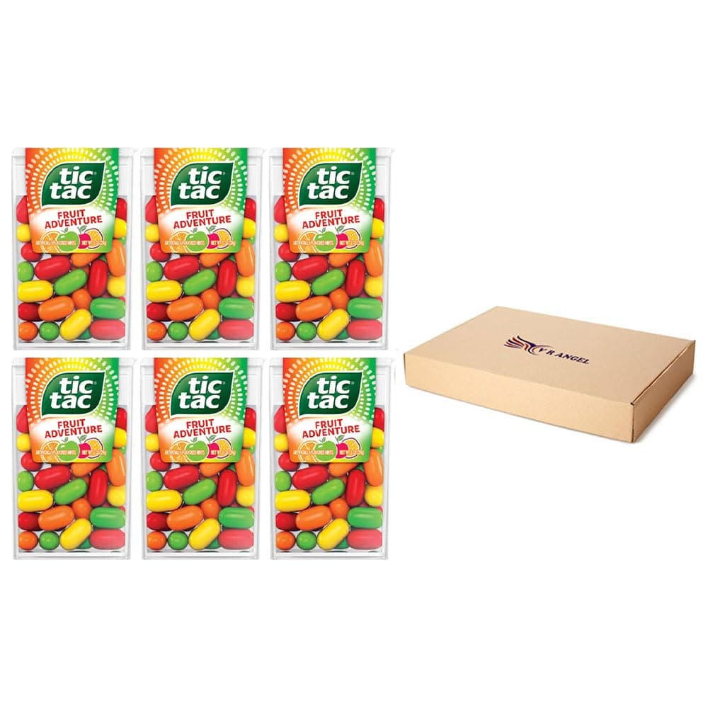 6 x Fruit Adventure Tic Tac Mint Sweets For Little Moments of Refreshment - Sold By VR Angel
