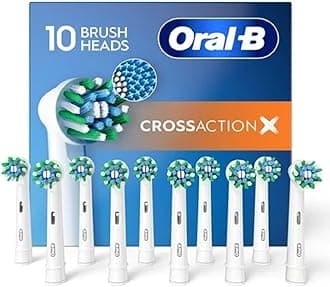 Oral-B Cross Action Electric Toothbrush Replacement Brush Heads, 10 ct.