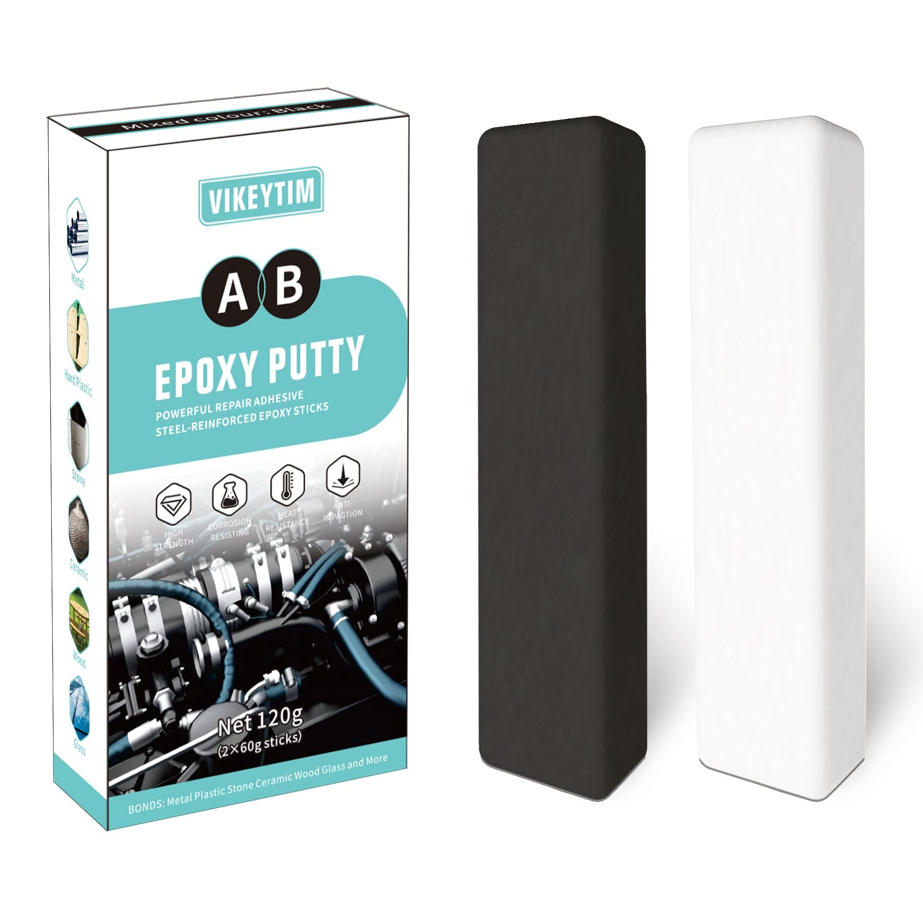 Epoxy Metal Putty Black