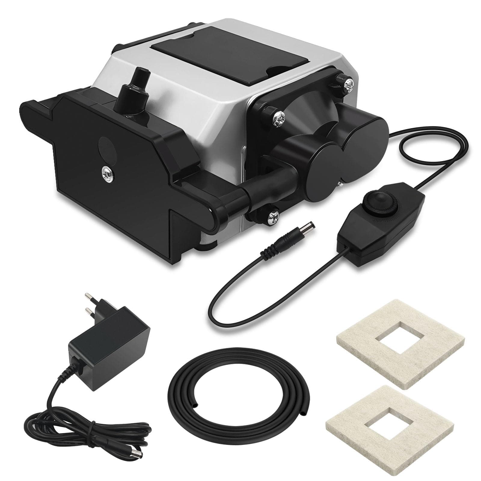 Air Assist Pump, Adjustable Max 26 L/Min Airflow Air Assist Pump, Reduce Burn Marks, Protect Laser Module Lens, Smooth Edge Clean Cuts, Remove Smoke and Dust