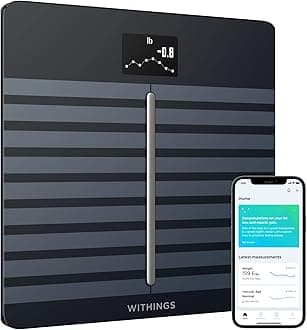 Withings/Body+ - Smart Body Composition Wi-Fi Digital Scale with smartphone app - WBS05