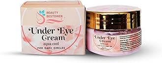 Beauty Bestowe || Under Eye Cream for Dark Circles Removal Women/Men Gel based, Organic, Natural, Rich, Anti-Puffy, Wrinkle Care & Glow (Model 06)