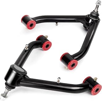 2-4 inch Front Upper Control Arms For 1999-2006 Chevy Silverado GMC Sierra 1500, 2-4" Lift Adjustable Control Arm Constructed from Tubular Steel with Ball Joint Fits 2000-2006 Suburban Yukon XL 1500