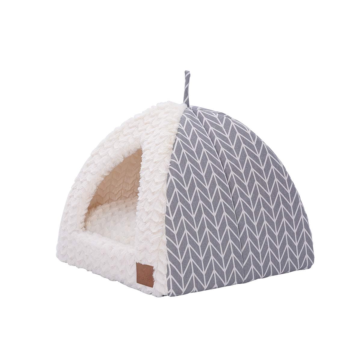 Cat Bed for Indoor Cats,Medium Large Cats Cave Bed,Machine Washable,Removable Cushion Cover,Small Dogs Tent Bed